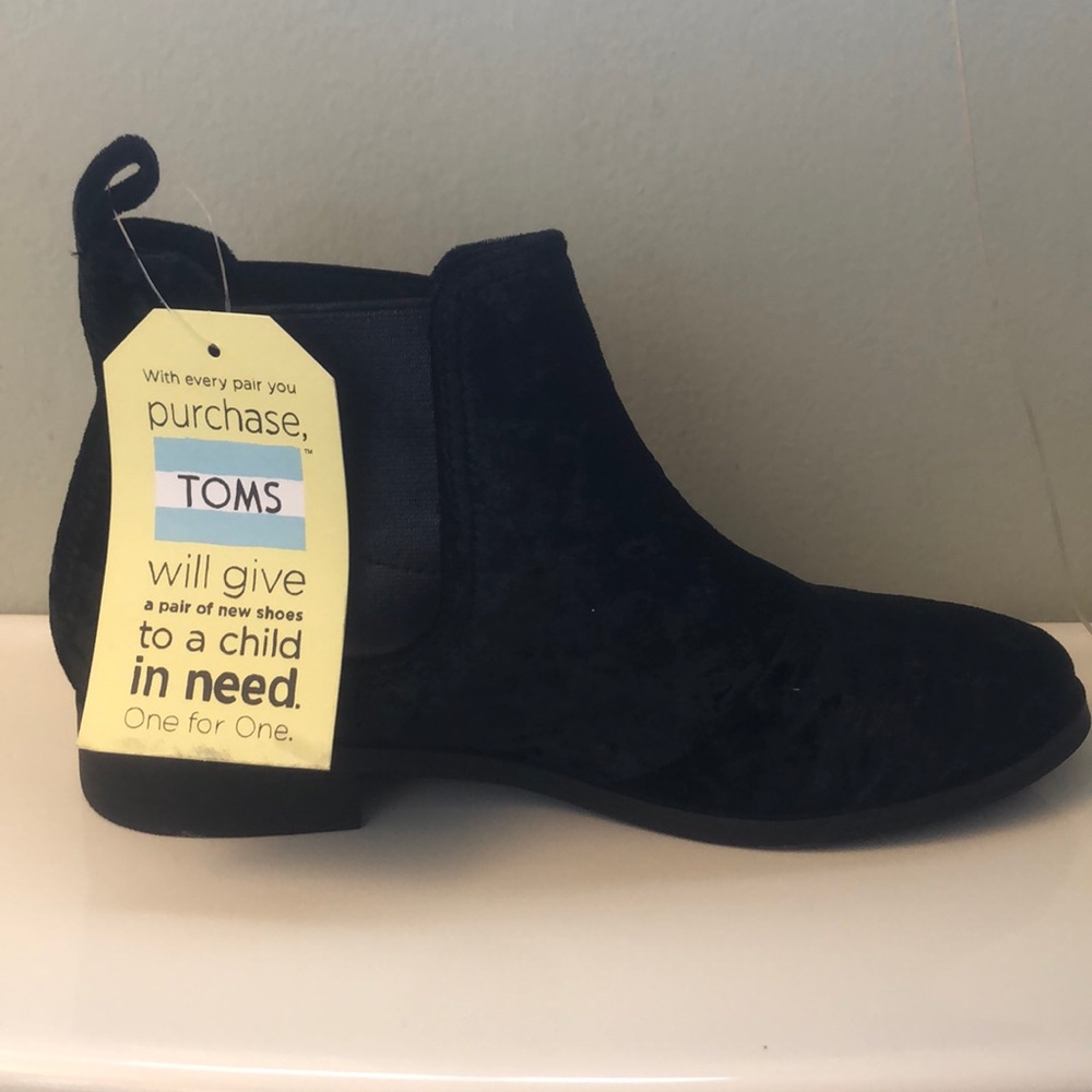 Black Velvet Wmn Ella TOMS Boots